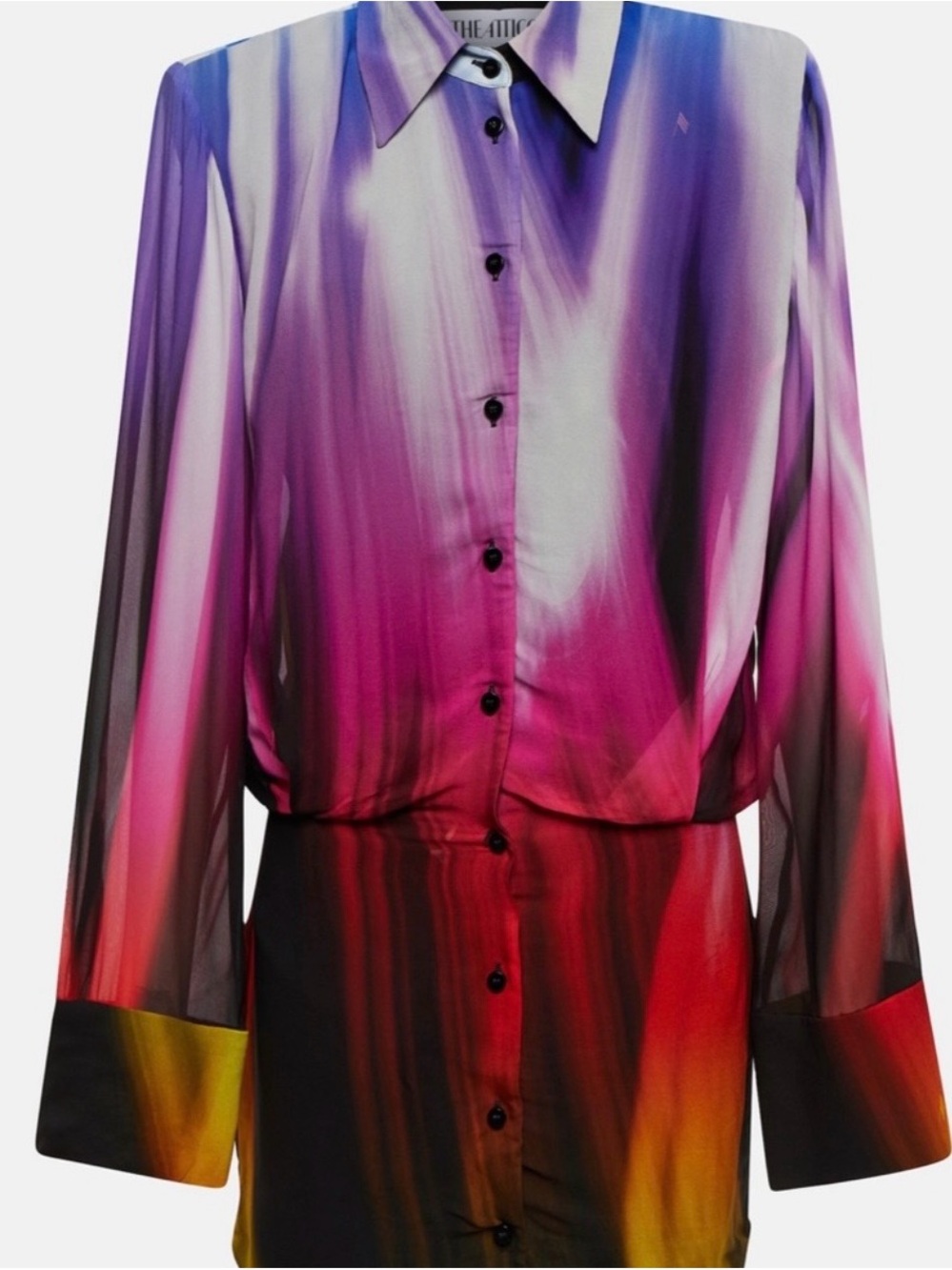 The Attico Multicolour Button-Down dress